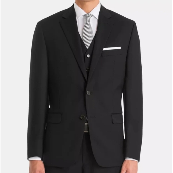 Lauren Ralph Lauren Black Sport Coat, 46 R, Classic Fit - Picture 1 of 15